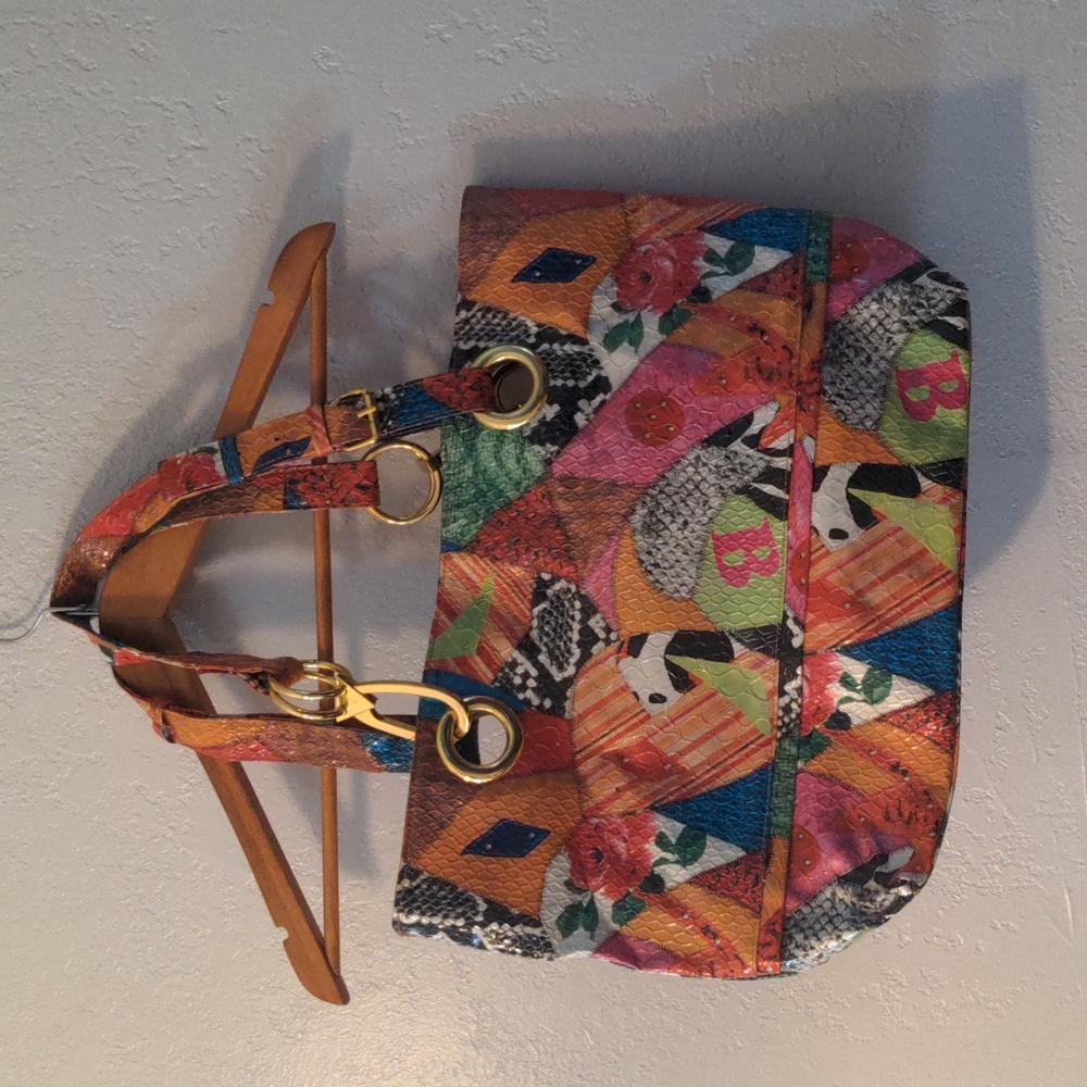 Braciano Bright Patch Work Tote 16"x10"